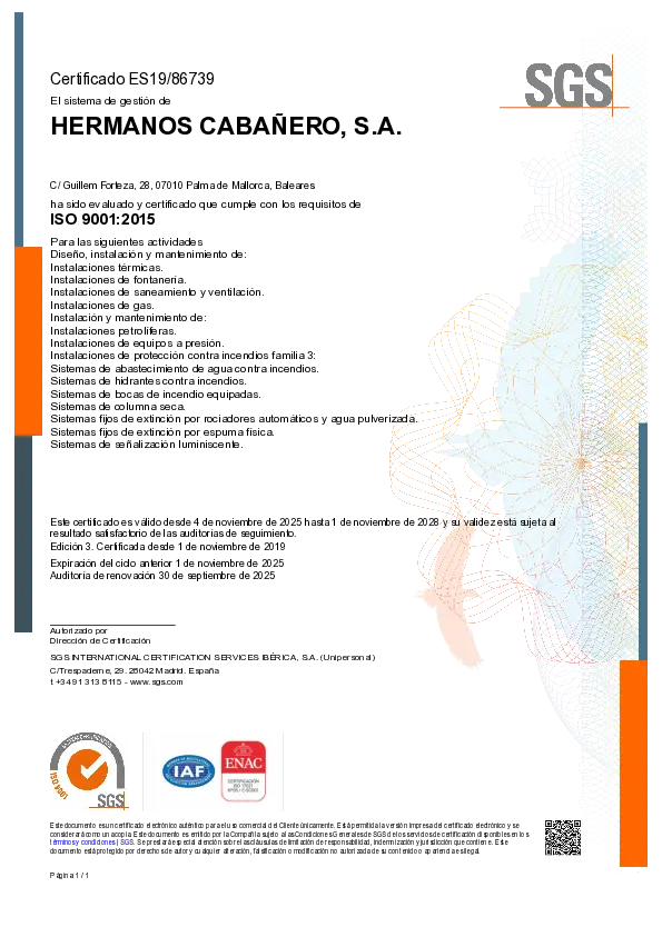 Certificación de Política de Calidad 2